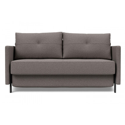 Innovation Living Cubed Full Size Sofa Bed with Arms - 521 Mixed Dance Gray