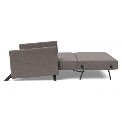 Innovation Living Cubed Full Size Sofa Bed with Arms - 521 Mixed Dance Gray