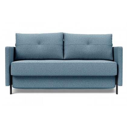 Innovation Living Cubed Full Size Sofa Bed with Arms - 525 Mixed Dance Light Blue