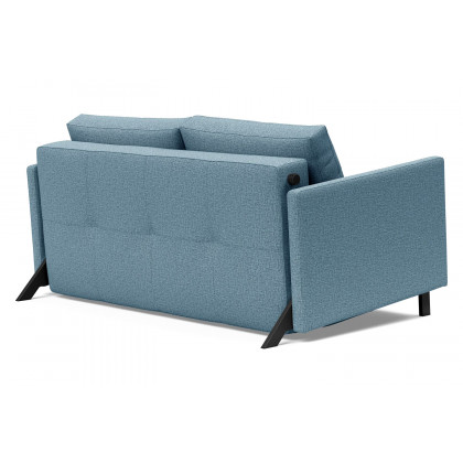 Innovation Living Cubed Full Size Sofa Bed with Arms - 525 Mixed Dance Light Blue