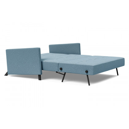 Innovation Living Cubed Full Size Sofa Bed with Arms - 525 Mixed Dance Light Blue
