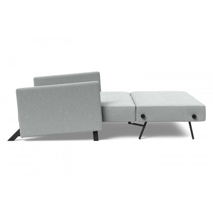 Innovation Living Cubed Full Size Sofa Bed with Arms - 538 Melange Light Gray
