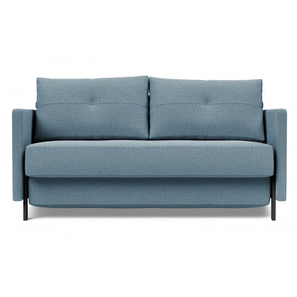 Innovation Living Cubed Full Size Sofa Bed with Arms - 558 Soft Indigo
