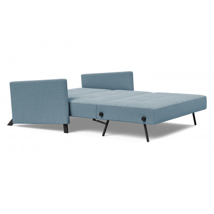 Innovation Living Cubed Full Size Sofa Bed with Arms - 558 Soft Indigo