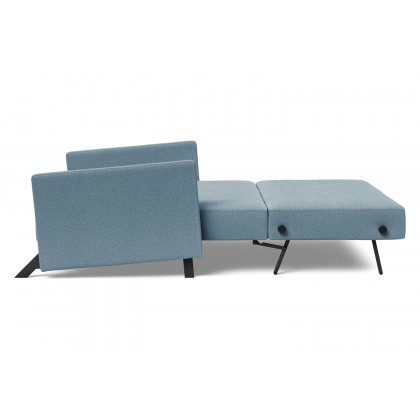 Innovation Living Cubed Full Size Sofa Bed with Arms - 558 Soft Indigo
