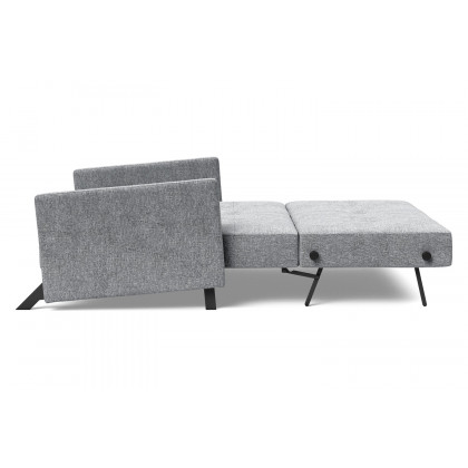 Innovation Living Cubed Full Size Sofa Bed with Arms - 565 Twist Granite