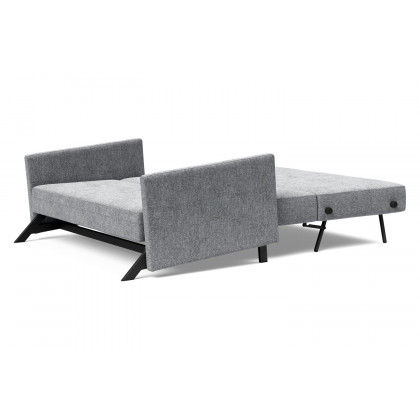 Innovation Living Cubed Full Size Sofa Bed with Arms - 565 Twist Granite