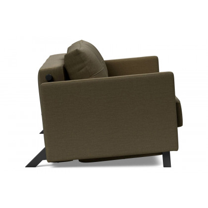 Innovation Living Cubed Full Size Sofa Bed with Arms - 575 Vivus Dusty Olive