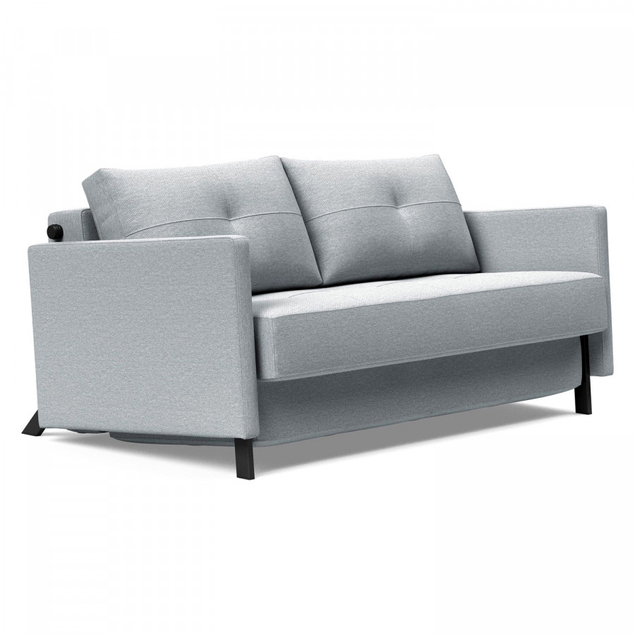 Innovation Living Cubed Full Size Sofa Bed with Arms - 583 Argus Gray