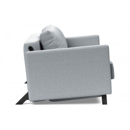 Innovation Living Cubed Full Size Sofa Bed with Arms - 583 Argus Gray