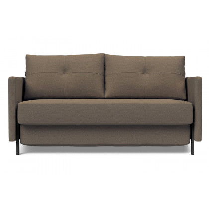 Innovation Living Cubed Full Size Sofa Bed with Arms - 585 Argus Brown