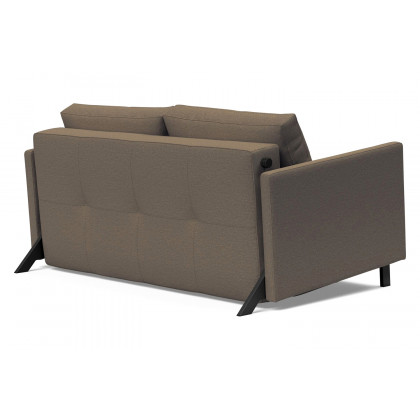 Innovation Living Cubed Full Size Sofa Bed with Arms - 585 Argus Brown
