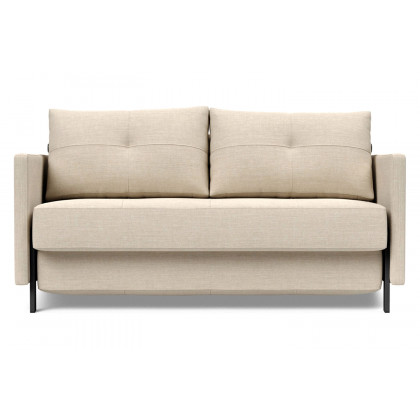 Innovation Living Cubed Full Size Sofa Bed with Arms - 586 Phobos Latte