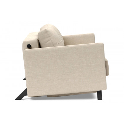 Innovation Living Cubed Full Size Sofa Bed with Arms - 586 Phobos Latte