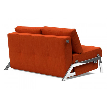 Innovation Living Cubed Full Size Sofa Bed with Chrome legs - 506 Elegance Paprika