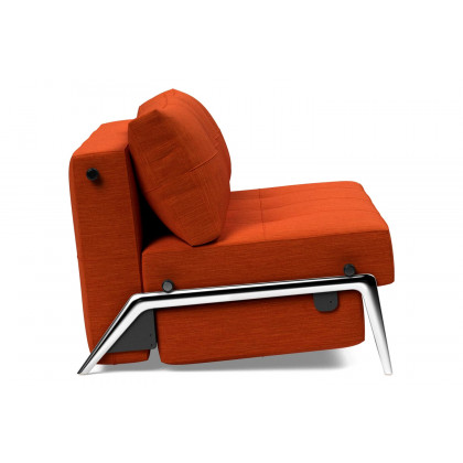 Innovation Living Cubed Full Size Sofa Bed with Alu Legs - 506 Elegance Paprika