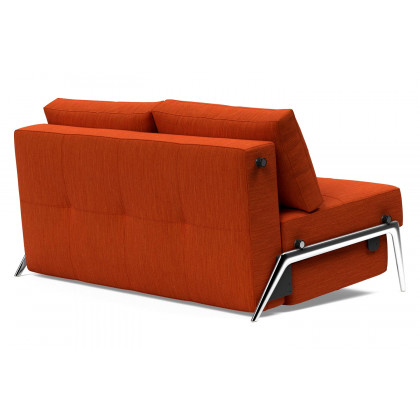 Innovation Living Cubed Full Size Sofa Bed with Alu Legs - 506 Elegance Paprika