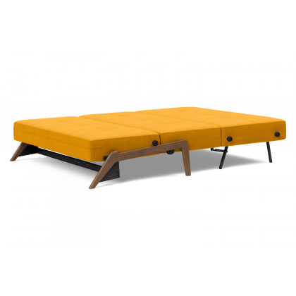 Innovation Living Cubed Full Size Sofa Bed with Dark Wood Legs - 507 Elegance Burned Curry