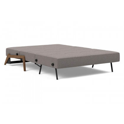 Innovation Living Cubed Full Size Sofa Bed with Dark Wood Legs - 521 Mixed Dance Gray