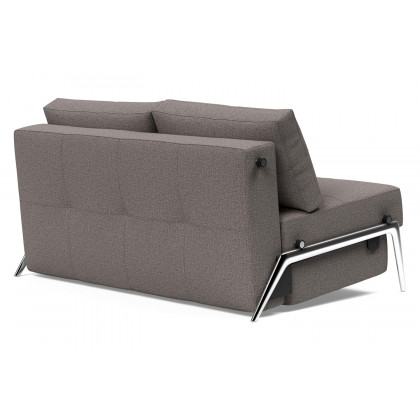 Innovation Living Cubed Full Size Sofa Bed with Alu Legs - 521 Mixed Dance Gray
