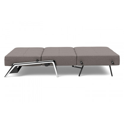 Innovation Living Cubed Full Size Sofa Bed with Alu Legs - 521 Mixed Dance Gray