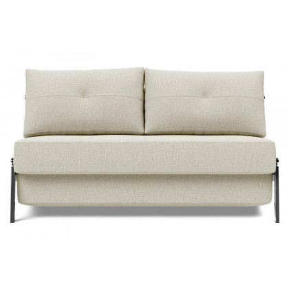 Innovation Living Cubed Full Size Sofa Bed with Chrome legs - 527 Mixed Dance Natural