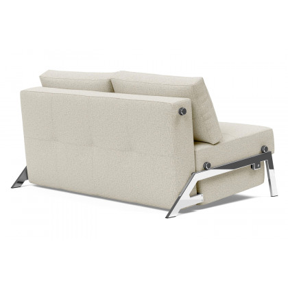 Innovation Living Cubed Full Size Sofa Bed with Chrome legs - 527 Mixed Dance Natural