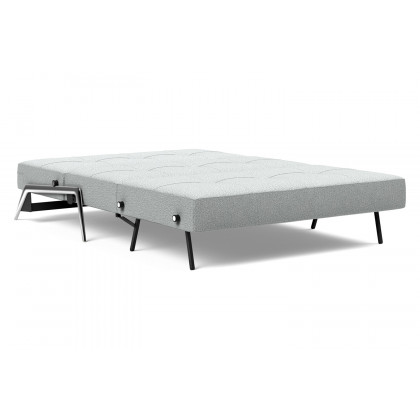 Innovation Living Cubed Full Size Sofa Bed with Alu Legs - 538 Melange Light Gray