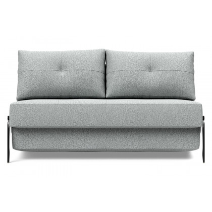 Innovation Living Cubed Full Size Sofa Bed with Alu Legs - 538 Melange Light Gray