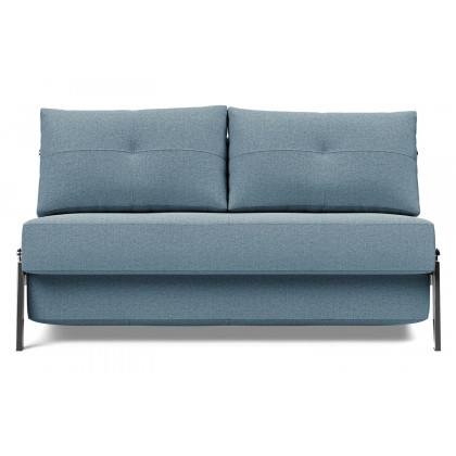 Innovation Living Cubed Full Size Sofa Bed with Chrome legs - 558 Soft Indigo