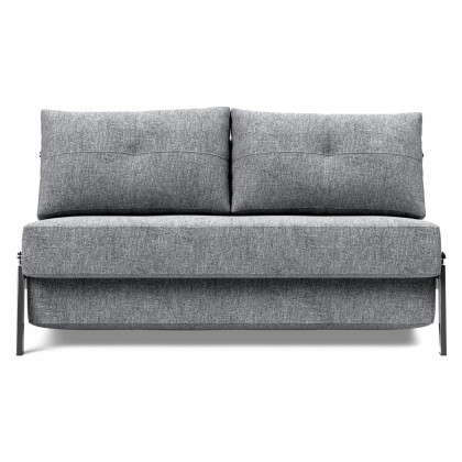 Innovation Living Cubed Full Size Sofa Bed with Chrome legs - 565 Twist Granite
