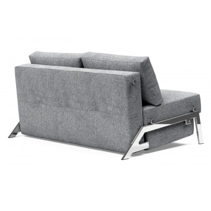 Innovation Living Cubed Full Size Sofa Bed with Chrome legs - 565 Twist Granite