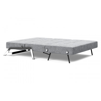 Innovation Living Cubed Full Size Sofa Bed with Chrome legs - 565 Twist Granite