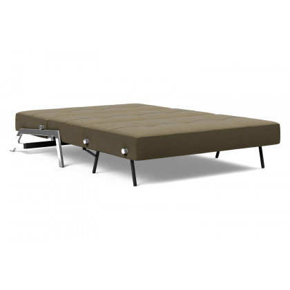 Innovation Living Cubed Full Size Sofa Bed with Chrome legs - 575 Vivus Dusty Olive
