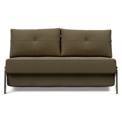 Innovation Living Cubed Full Size Sofa Bed with Chrome legs - 575 Vivus Dusty Olive