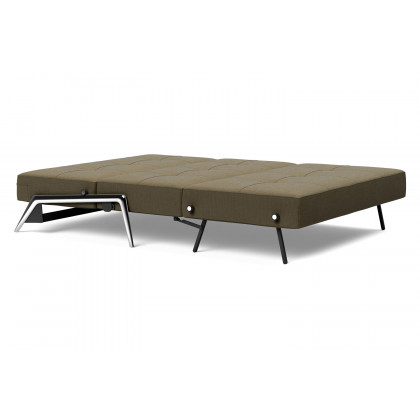 Innovation Living Cubed Full Size Sofa Bed with Alu Legs - 575 Vivus Dusty Olive