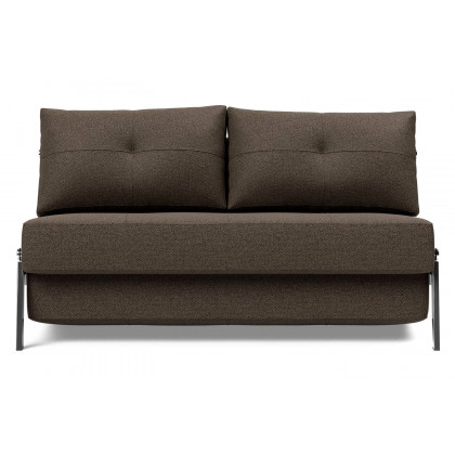 Innovation Living Cubed Full Size Sofa Bed with Chrome legs - 578 Kenya Taupe