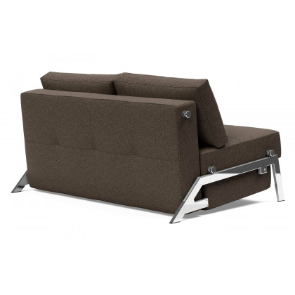 Innovation Living Cubed Full Size Sofa Bed with Chrome legs - 578 Kenya Taupe