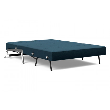 Innovation Living Cubed Full Size Sofa Bed with Chrome legs - 580 Argus Navy Blue