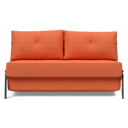 Innovation Living Cubed Full Size Sofa Bed with Chrome legs - 581 Argus Rust