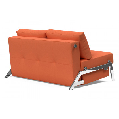 Innovation Living Cubed Full Size Sofa Bed with Chrome legs - 581 Argus Rust