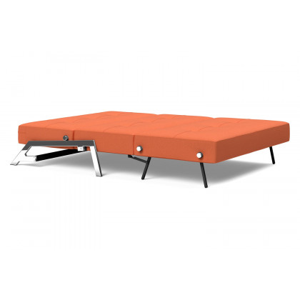 Innovation Living Cubed Full Size Sofa Bed with Chrome legs - 581 Argus Rust