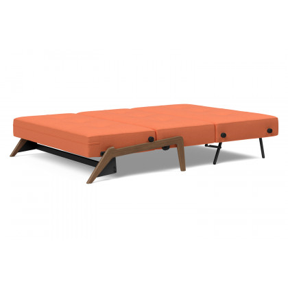 Innovation Living Cubed Full Size Sofa Bed with Dark Wood Legs - 581 Argus Rust