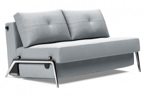 Innovation Living™ Cubed Full Size Sofa Bed with Alu Legs - 583 Argus Gray