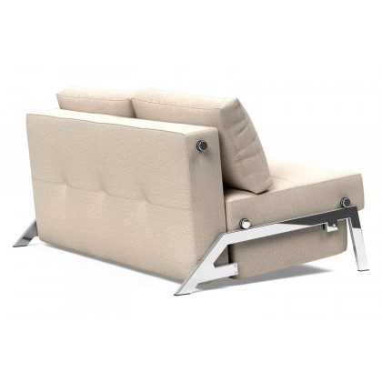 Innovation Living Cubed Full Size Sofa Bed with Chrome legs - 584 Argus Natural