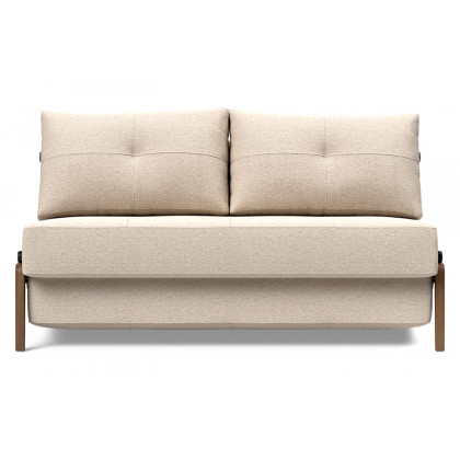 Innovation Living Cubed Full Size Sofa Bed with Dark Wood Legs - 584 Argus Natural