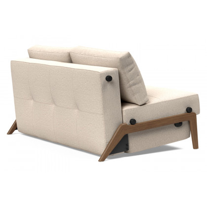 Innovation Living Cubed Full Size Sofa Bed with Dark Wood Legs - 584 Argus Natural