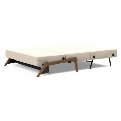Innovation Living Cubed Full Size Sofa Bed with Dark Wood Legs - 584 Argus Natural