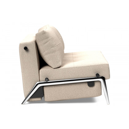 Innovation Living Cubed Full Size Sofa Bed with Alu Legs - 584 Argus Natural