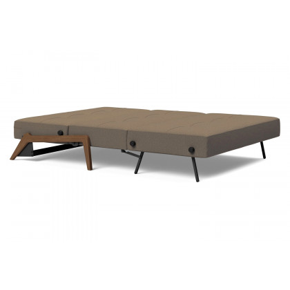 Innovation Living Cubed Full Size Sofa Bed with Dark Wood Legs - 585 Argus Brown